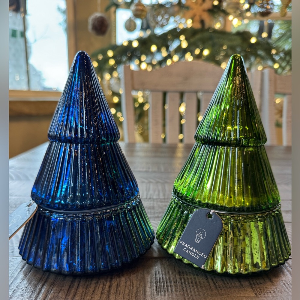 SDS for HD - Glass Tree Festive Holiday Tree Scented Candles (NWT)